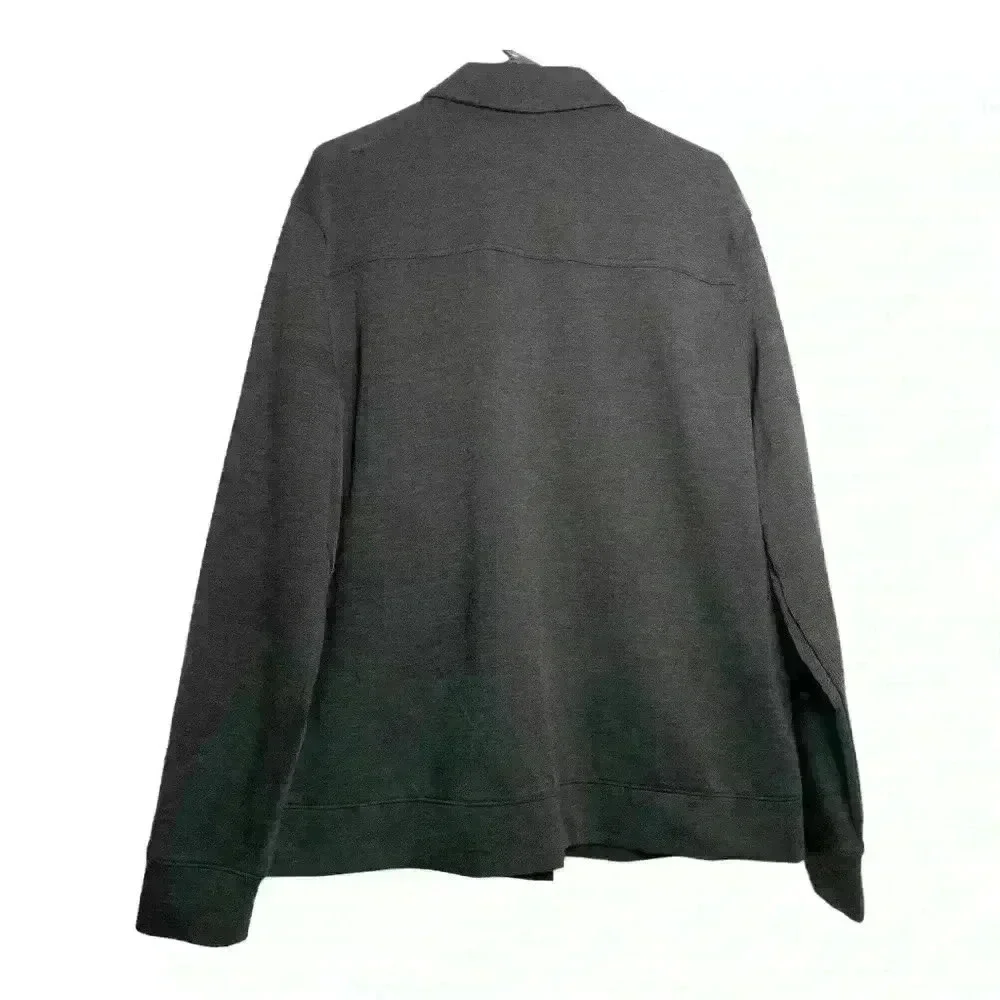 Marc Anthony black, snap front black, chest pockets, shacket-XXL